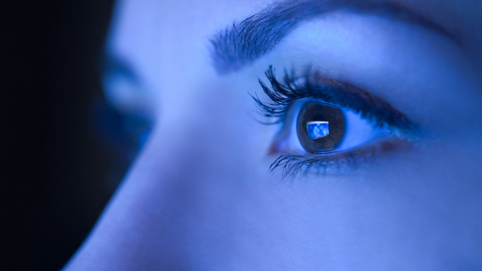 Luz azul